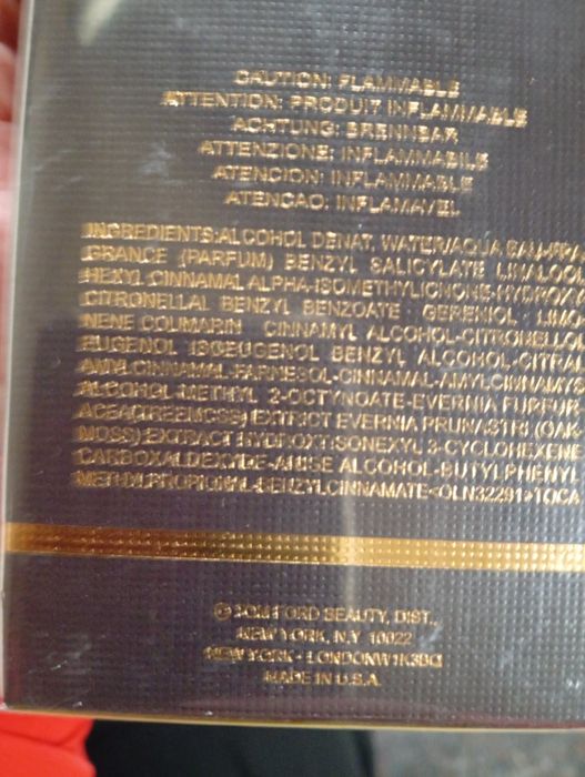 Vând parfum TOM  FORT  VANILIE TABACO  nou sigilat nu răspund la mesaje pe watap preț fix