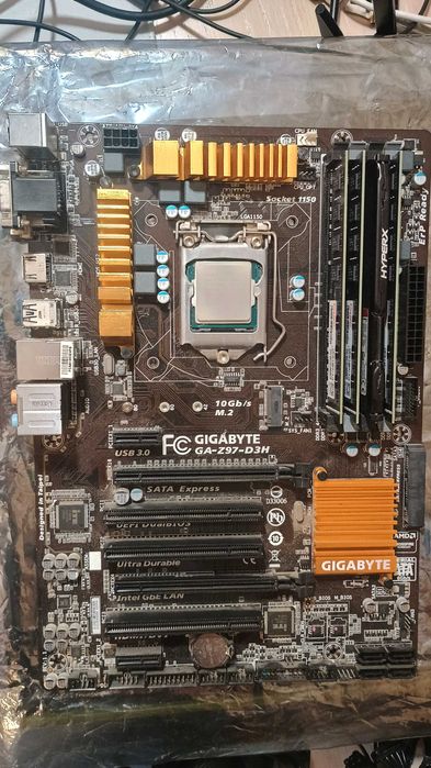 Комплект i7 4770k + Gigabyte z97-D3H + 16GB RAM