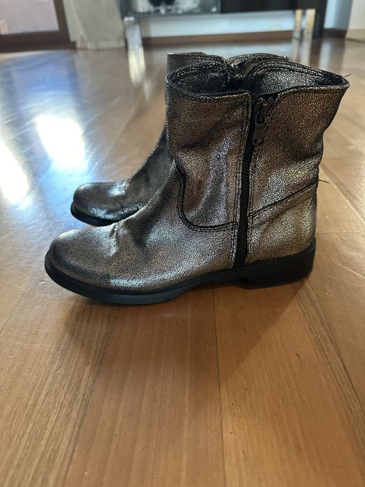 Дамски боти сребристи