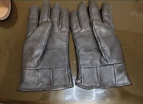 Кожаные женские перчатки