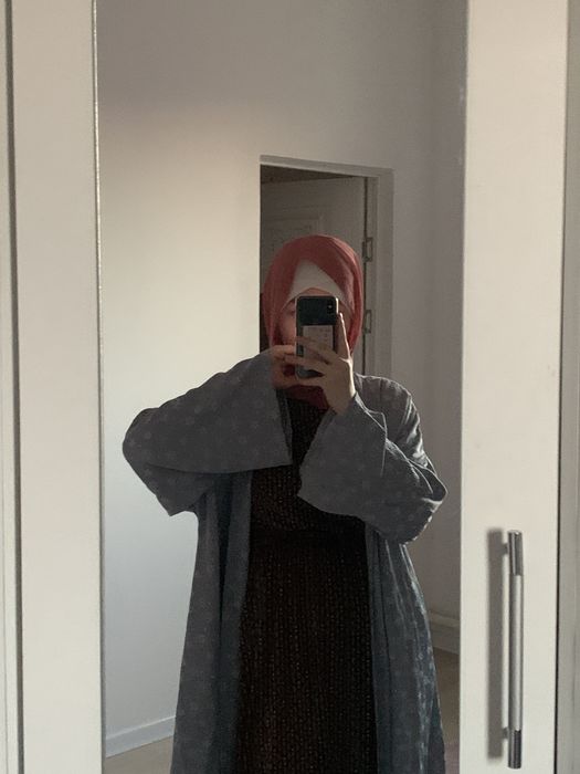 накидка голубая