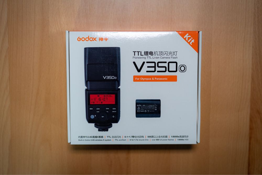 Pachet Flash Godox V350o / X2T / Adaptor Bowens - NOI !! pt Panasonic-Olympus