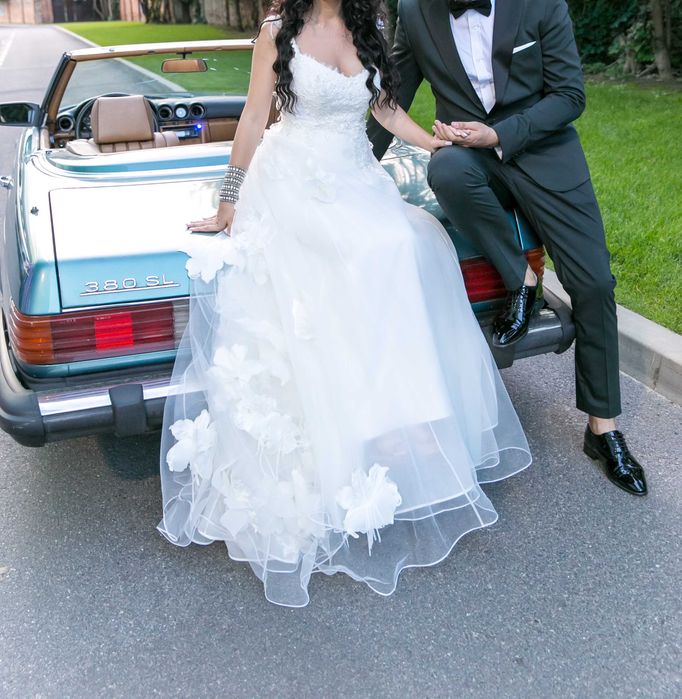 Rochie mireasa unica la comanda impecabila Marimea S