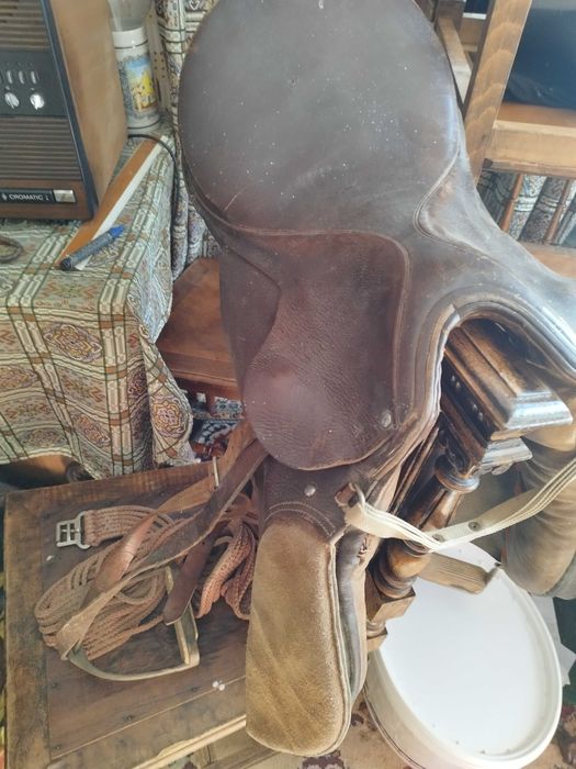 Șa de piele originala germana călărie echitatie