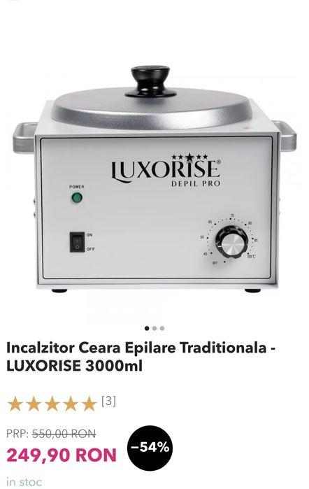 Incalzitor Ceara Epilare Traditionala - LUXORISE 3000ml