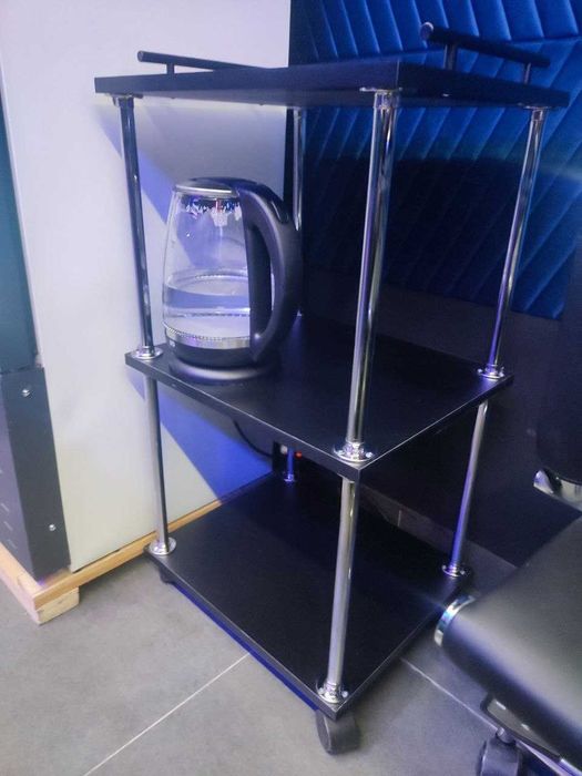 Тумбочка этажерка тележка каталка на роликах для салона красоты и косм