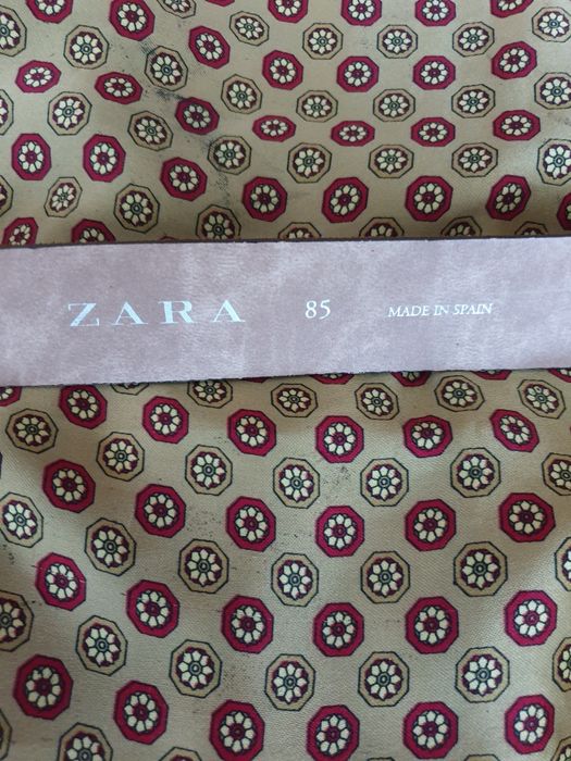 Curea piele naturala intoarsa camel cowboy Zara