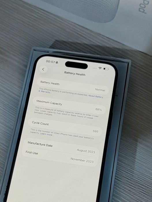 iPhone 15 PRO MAX, 256, черный, идеал, комплект