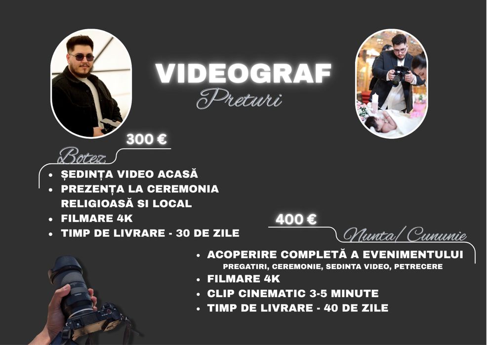Videograf Evenimente București