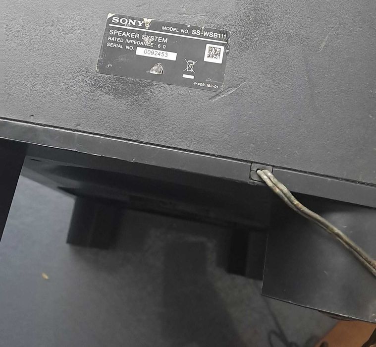Subwoofer Pasiv Sony SS-WSB111 – Bass Reflex – Design Down-Firing