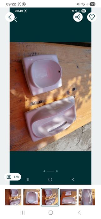 Suport sapuniera si suport hartie ceramica.