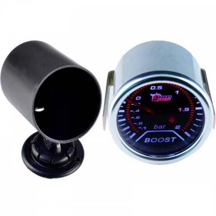 Стойка за измервателни уреди за табло 52мм - Черна/Карбон.