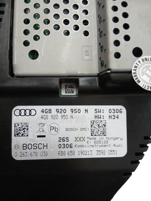 Ceas De Bord Audi A6 C7, 4Gc 2010 - 2018 4G8920950N