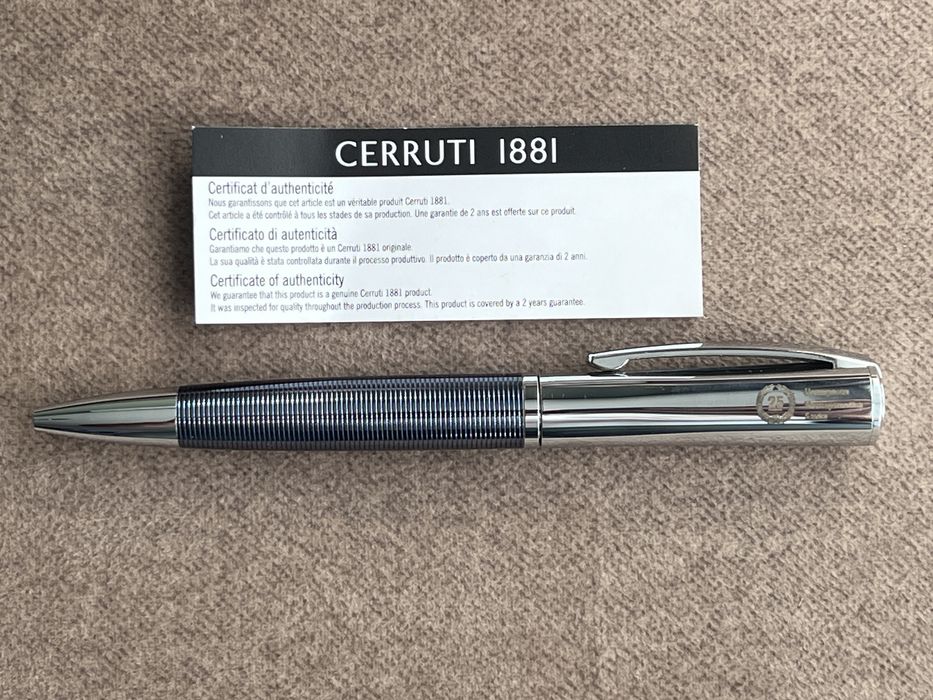 Cerruti 1881 Conquest Blue – луксозна метална химикалка, нова