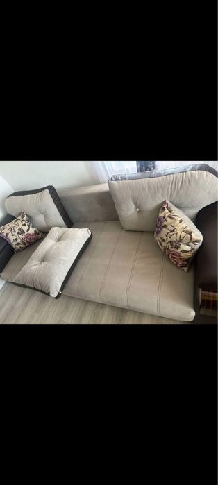 Set canapea extensibila cu 2 fotolii