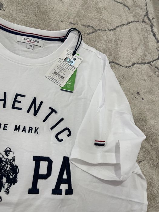 Tricou U S Polo Assn alb 2XL