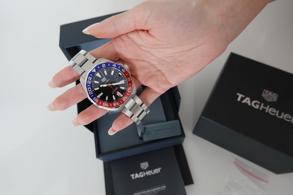Ceas Tag Heuer Aquaracer GMT Pepsi 43 mm- Full Set