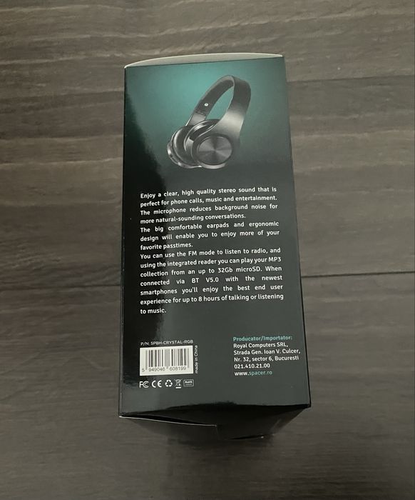 Căști Spacer Spbh-Crystal-Rgb wireless