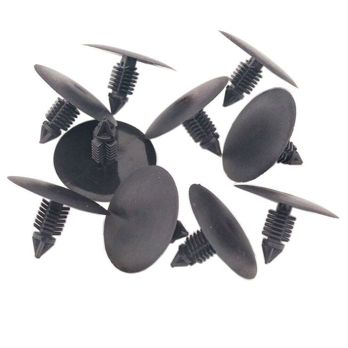 Agrafa capitonaj antifon capota; ornamente plastic Dacia Logan 2004-2012, Sandero 2008-2013; Renault Laguna 2 2001-2007, - pret per 10 bucati
