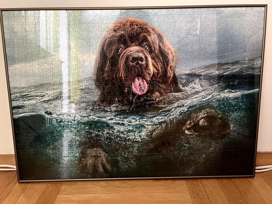 НАРЕДЕН ПЪЗЕЛ 1000 части в алуминиева рамка