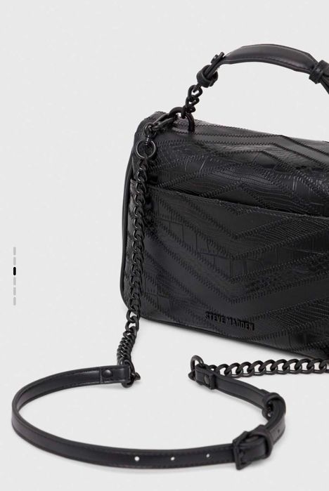 STEVE MADDEN Черна кросбоди чанта