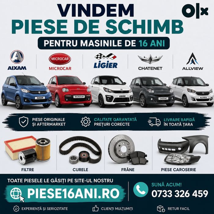 Piese de schimb Aixam Microcar Ligier Chatenet Allview