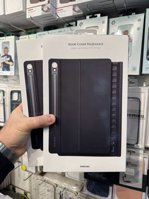 Tab S10 S9, S9 FE, S9 S10 Ultra Book Cover Оригинальный чехол с клавиа