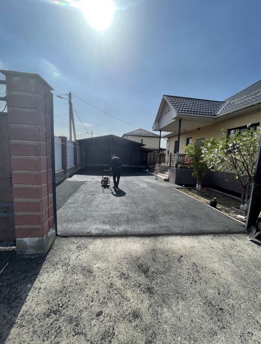 Асфальтирование .Укладка асфальта.