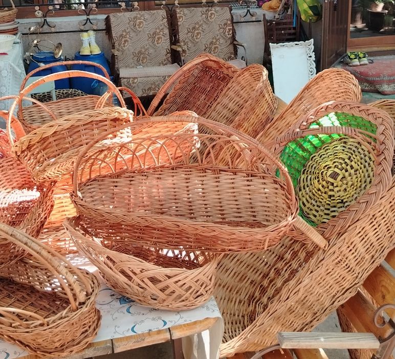 Красивые карзины, ручная работа.