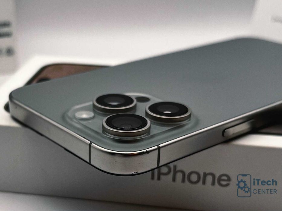 iPhone 15 Pro MAX, 256GB, Natural, 100% батерия, ОТЛИЧЕН, ГАРАНЦИЯ!