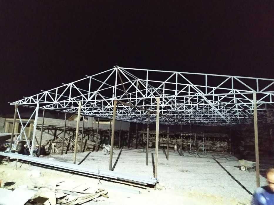 Сэндвич панели и металлоконструкция для ангаров и ферм монтаж под ключ
