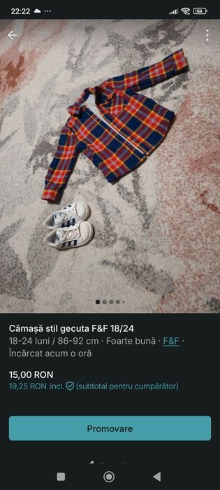 Cămașă tip gecuta 86/92