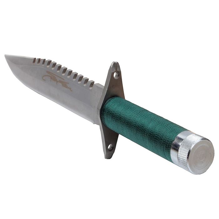 Cutit vanatoare IdeallStore®, First Blood, verde, 35 cm, teaca inclusa