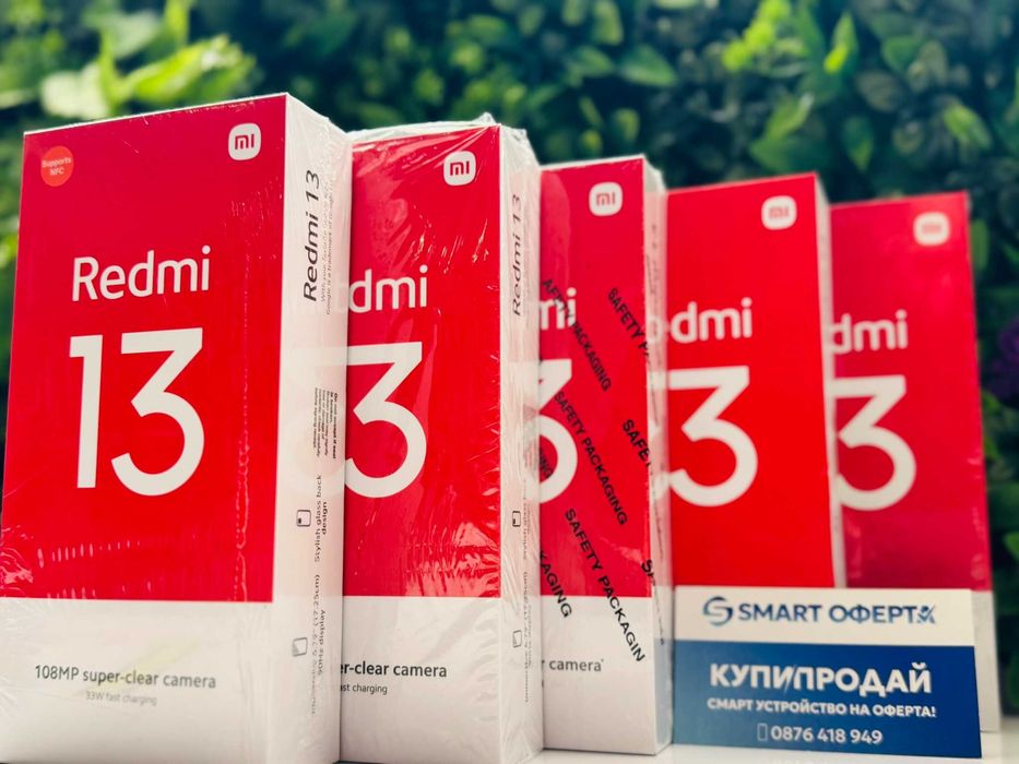 ! НоВо ! Xiaomi Redmi 13 128GB Midnight Black 3г Гаранция