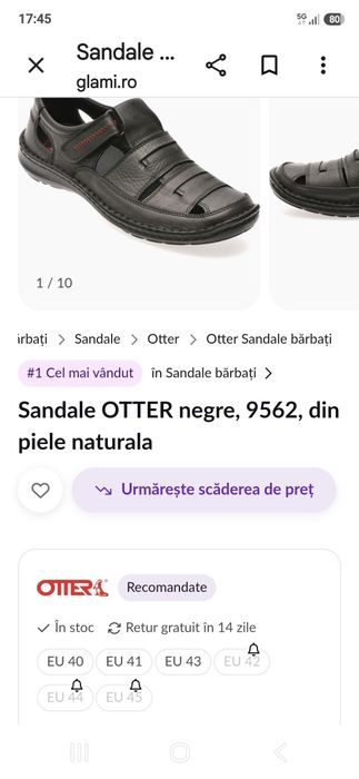 Sandale Otter    nr 43