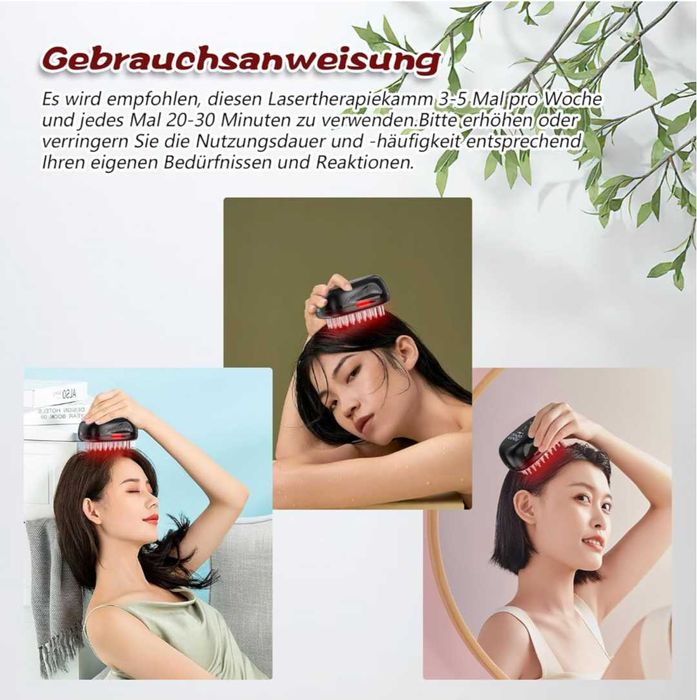 laserLocks Lasercomb-002 нов модел лазерен гребен за растеж на коса