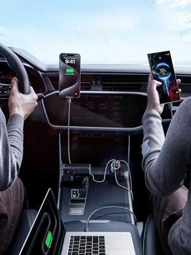 Ново USB C зарядно за кола 175W PD 100W бързо зареждане iPhone лаптопи