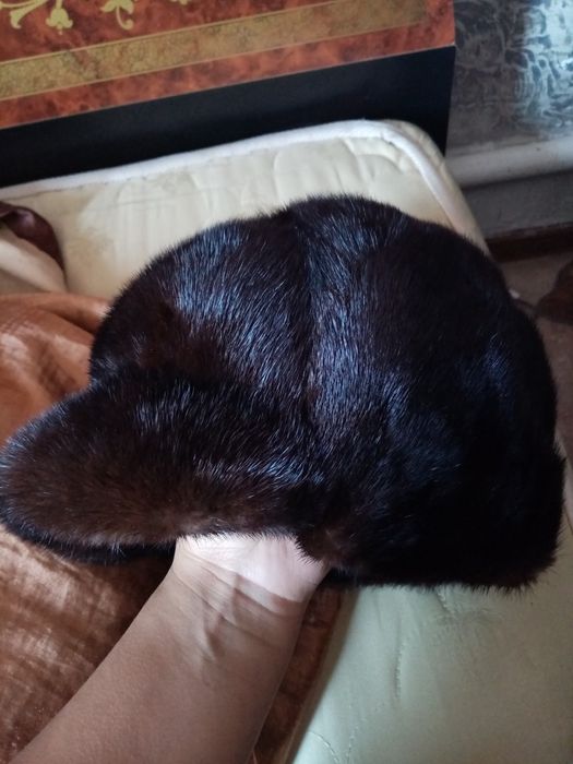 Норковая шапка мужская