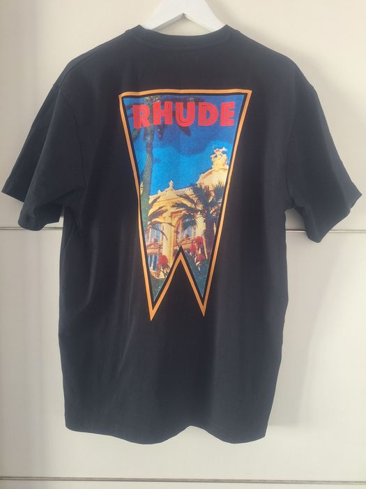 тениска RHUDE Black Tropical Tee  pp M