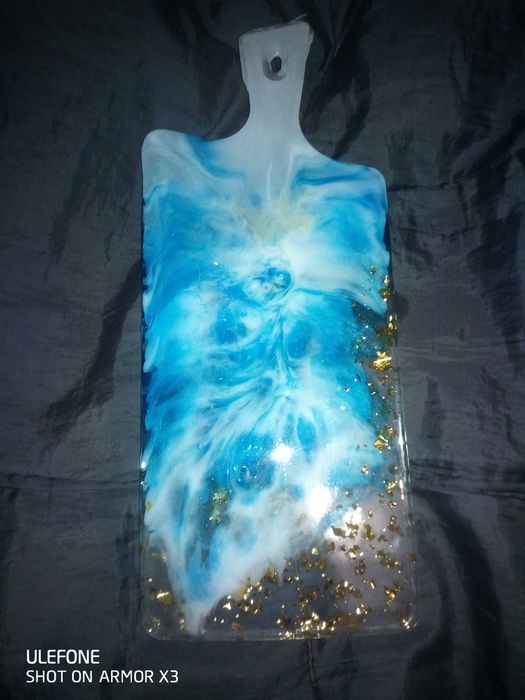 Ръчно изработени дъска за рязане, подарък, епоксидна смола 8 март