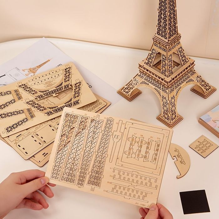 Деревянный 3D-конструктор «Эйфелева башня» 122 деталей