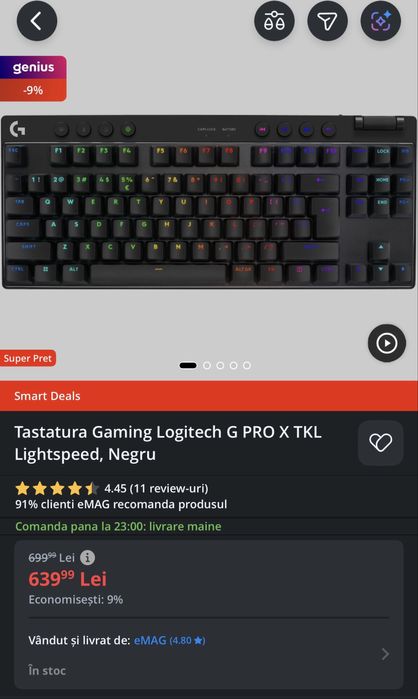 Vand casti, tastatura , mouse gaming logitech