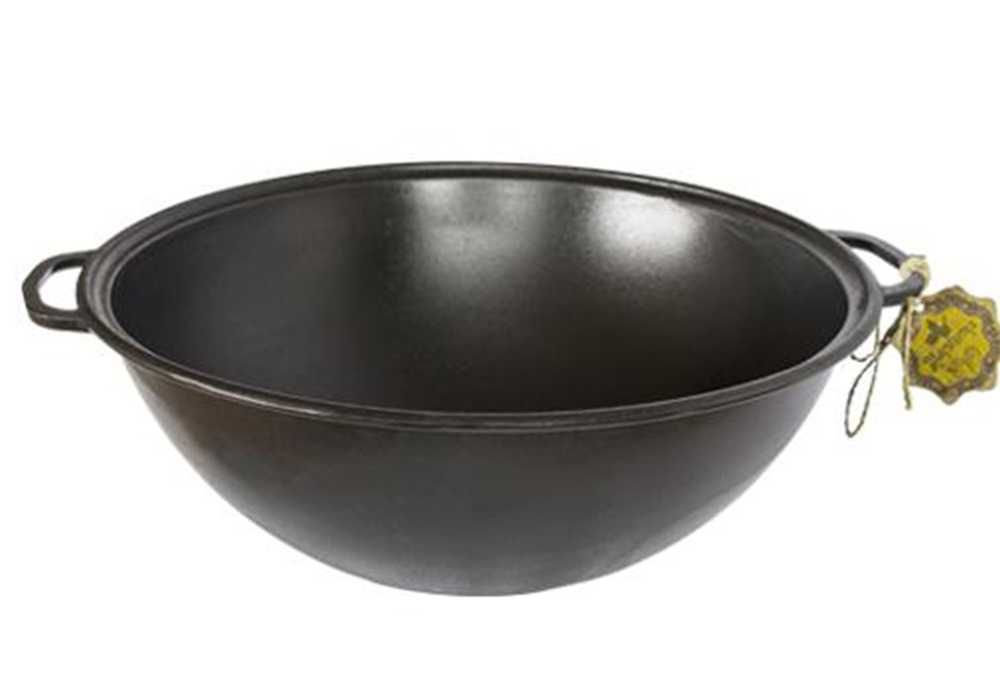 Чугунен УОК тиган (тенджера) с две лети дръжки, 3.7 л-12 л