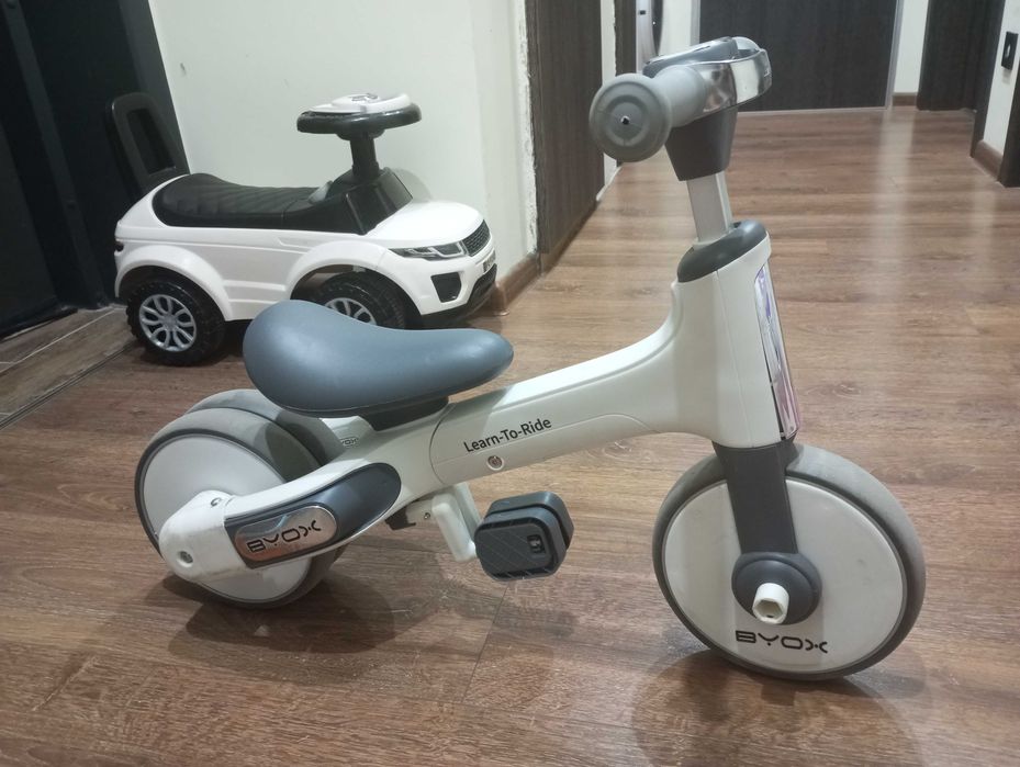BYOX Мини баланс триколка 2в1 LEARN TO RIDE БЯЛА