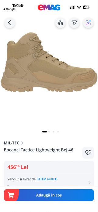 Bocanci tactici MIL-TEC Lightweight Coyote