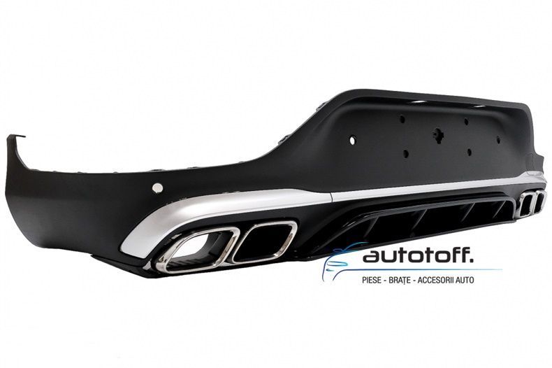 Difuzor bara spate compatibil cu Mercedes GLC Coupe Facelift (2010+) 63 AMG Chrome Design