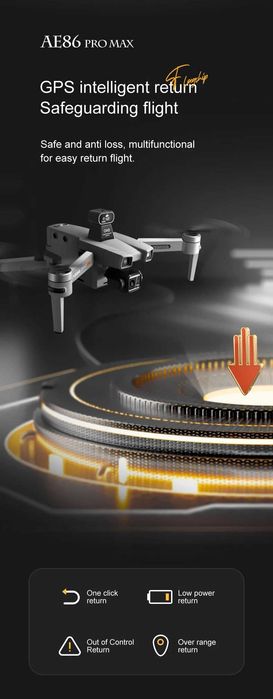 Drona ae86 pro max rc drona whit 3 axis anti shake gimbal 8k hd dual