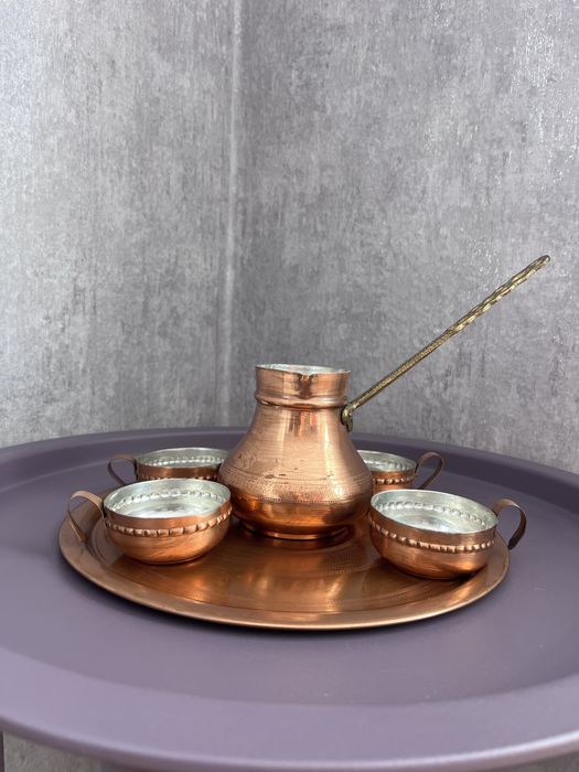 Комплект за турско кафе от мед