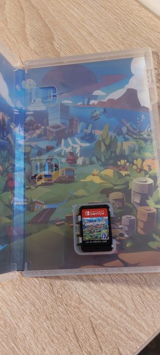 Switch 1 v2 + husa originala + joc Overcooked + skin grip-uri