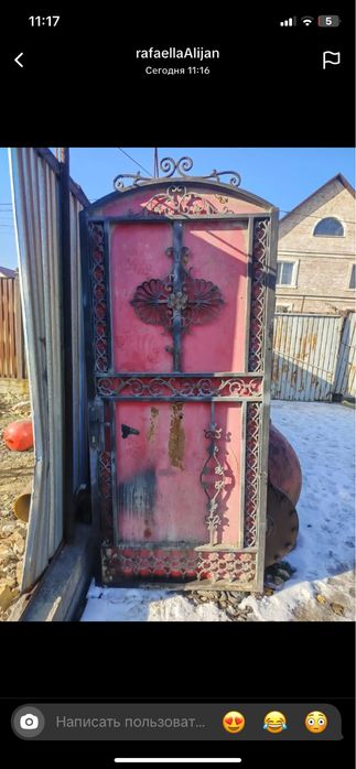 Варота б.у кованная толстые листы